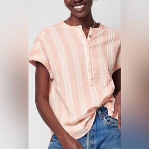 Faherty | Dream Organic Cotton Gauze Desmond Top |Women’s Size XS